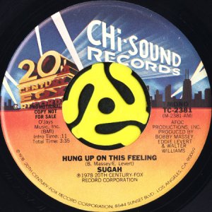 画像1: SUGAH / HUNG UP ON THIS FEELING (45's) (PROMO) (1)