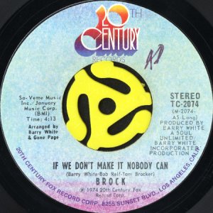 画像1: TOM BROCK / IF WE DON'T MAKE IT NOBODY CAN (45's) (1)