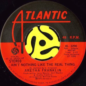 画像1: ARETHA FRANKLIN / AIN'T NOTHING LIKE THE REAL THING (45's) (1)