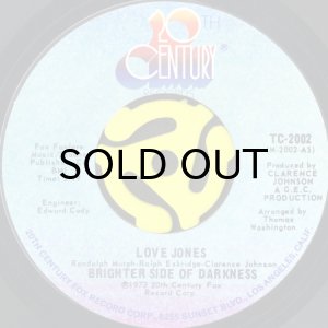 画像1: BRIGHTER SIDE OF DARKNESS / LOVE JONES (45's) (1)