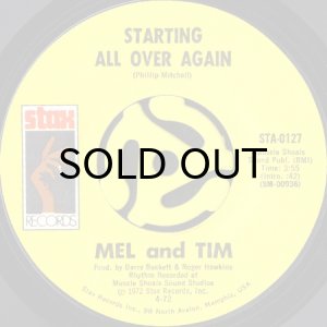 画像1: MEL AND TIM / STARTING ALL OVER AGAIN b/w IT HURTS TO WANT IT SO BAD (45's) (1)