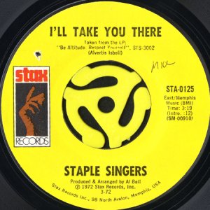 画像1: STAPLE SINGERS / I'LL TAKE YOU THERE (45's) (1)