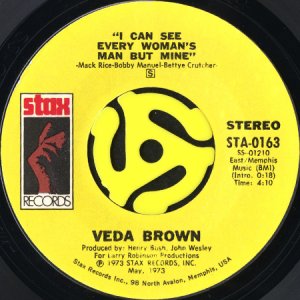 画像2: VEDA BROWN / SHORT STOPPING b/w I CAN SEE EVERY WOMAN'S MAN BUT MINE (45's) (2)