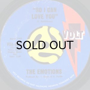 画像1: THE EMOTIONS / SO I CAN LOVE YOU (45's) (1)