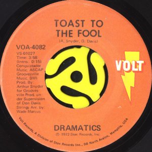 画像1: DRAMATICS / TOAST TO THE FOOL b/w YOUR LOVE WAS STRANGE (45's) (1)