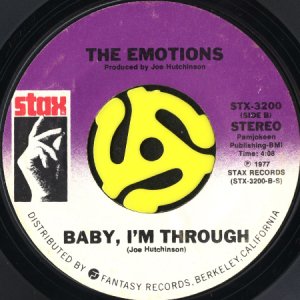 画像2: THE EMOTIONS / SHOUTING OUT LOVE b/w BABY, I'M THROUGH (45's) (2)