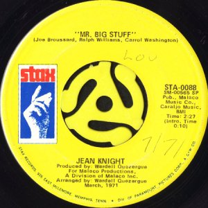 画像1: JEAN KNIGHT / MR. BIG STUFF (45's) (1)