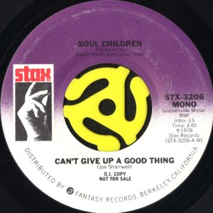 画像1: SOUL CHILDREN / CAN'T GIVE UP A GOOD THING (45's) (PROMO) (1)