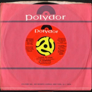 画像3: AL DOWNING / I LOVE TO LOVE b/w I'M JUST NOBODY (45's) (3)