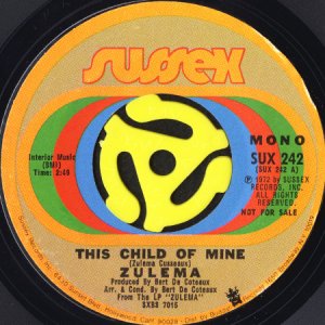 画像1: ZULEMA / THIS CHILD OF MINE (45's) (PROMO) (1)