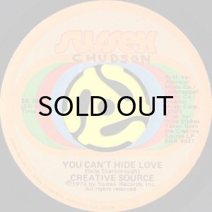 画像1: CREATIVE SOURCE / YOU CAN'T HIDE LOVE (45's) (1)