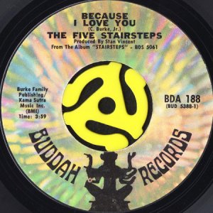 画像1: THE FIVE STAIRSTEPS / BECAUSE I LOVE YOU (45's) (1)