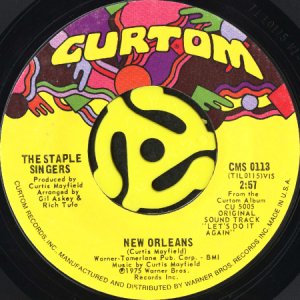 画像1: THE STAPLE SINGERS / NEW ORLEANS (45's) (1)