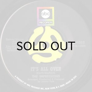 画像2: THE IMPRESSIONS / WE'RE A WINNER b/w IT'S ALL OVER (45's) (2)
