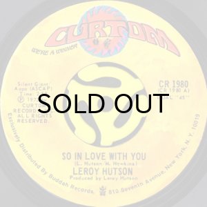 画像1: LEROY HUTSON / SO IN LOVE WITH YOU (45's) (1)