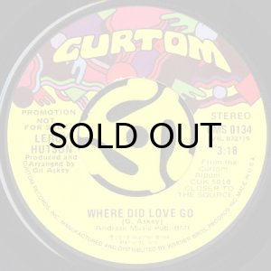 画像2: LEROY HUTSON / WHERE DID LOVE GO (45's) (PROMO) (2)
