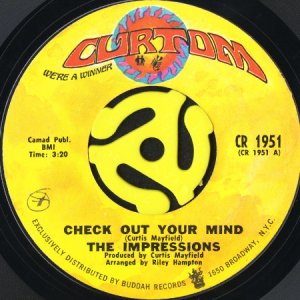 画像1: THE IMPRESSIONS / CHECK OUT YOUR MIND (45's) (1)