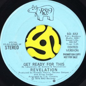 画像2: REVELATION / GET READY FOR THIS (45's) (WHITE PROMO) (2)