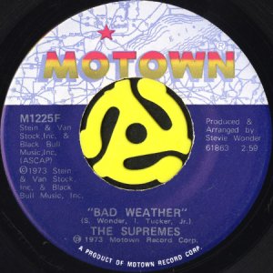 画像1: THE SUPREMES / BAD WEATHER (45's) (1)