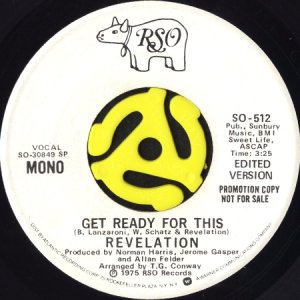 画像1: REVELATION / GET READY FOR THIS (45's) (WHITE PROMO) (1)
