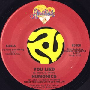 画像1: NUMONICS / YOU LIED b/w FOREVER AND A DAY (45's) (1)