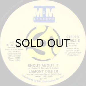 画像2: LAMONT DOZIER / SHOUT ABOUT IT (45's) (2)