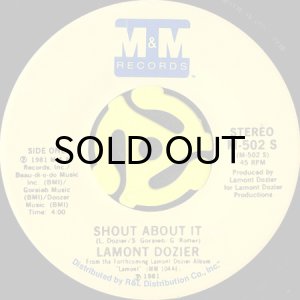 画像1: LAMONT DOZIER / SHOUT ABOUT IT (45's) (1)