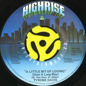 画像1: TYRONE DAVIS / A LITTLE BIT OF LOVING (GOES A LONG WAY) b/w WHERE DID WE LOSE (45's) (1)