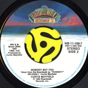 画像2: CURTIS MAYFIELD / DIRTY LAUNDRY b/w NOBODY BUT YOU (45's) (2)