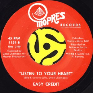 画像2: EASY CREDIT / ROCKING ME IN YOUR ARMS (45's) (2)