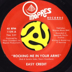 画像1: EASY CREDIT / ROCKING ME IN YOUR ARMS (45's) (1)