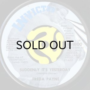 画像1: FREDA PAYNE / SUDDENLY IT'S YESTERDAY (45's) (1)