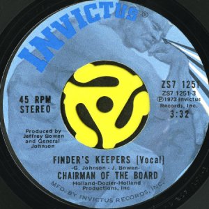 画像1: CHAIRMEN OF THE BOARD / FINDER'S KEEPERS (45's) (1)