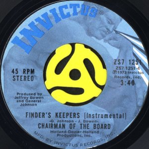 画像2: CHAIRMEN OF THE BOARD / FINDER'S KEEPERS (45's) (2)