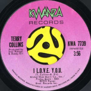画像1: TERRY COLLINS / I L.O.V.E. Y.O.U. b/w ACTIONS SPEAK LOUDER THAN WORDS (45's) (1)