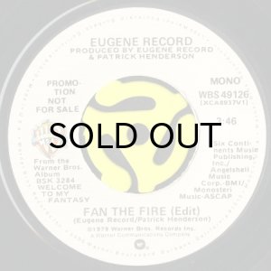 画像1: EUGENE RECORD / FAN THE FIRE (45's) (PROMO) (1)