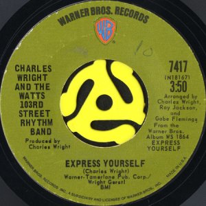 画像1: CHARLES WRIGHT AND THE WATTS 103RD STREET RHYTHM BAND / EXPRESS YOURSELF (45's) (1)