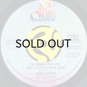 画像1: BARRY WHITE / I'M GONNA LOVE YOU JUST A LITTLE MORE BABY (45's) (1)