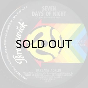 画像1: BARBARA ACKLIN / SEVEN DAYS OF NIGHT (45's) (1)
