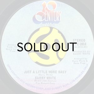 画像2: BARRY WHITE / I'M GONNA LOVE YOU JUST A LITTLE MORE BABY (45's) (2)