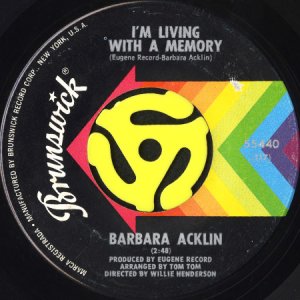 画像2: BARBARA ACKLIN / I DID IT b/w I'M LIVING WITH THE MEMORY (45's) (2)