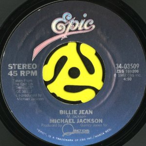 画像1: MICHAEL JACKSON / BILLIE JEAN (45's) (1)