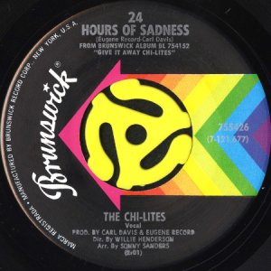 画像1: THE CHI-LITES / 24 HOURS OF SADNESS (45's) (1)