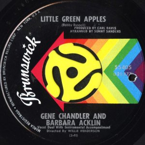 画像1: GENE CHANDLER AND BARBARA ACKLIN / LITTLE GREEN APPLES (45's) (1)