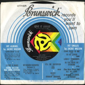 画像3: CHI-LITES / GIVE IT AWAY b/w WHAT DO I WISH FOR (45's)  (3)