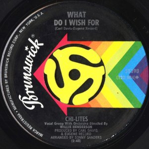 画像2: CHI-LITES / GIVE IT AWAY b/w WHAT DO I WISH FOR (45's)  (2)