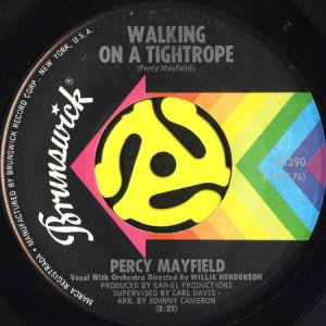 画像1: PERCY MAYFIELD / WALKING ON A TIGHTROPE (45's) (1)
