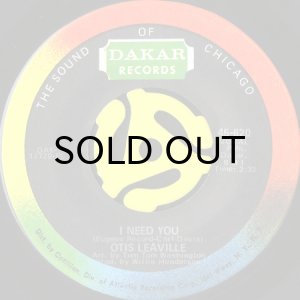 画像2: OTIS LEAVILLE / LOVE UPRISING b/w I NEED YOU (45's) (2)