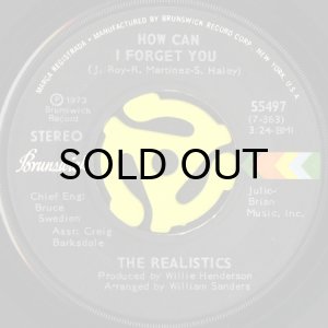 画像1: THE REALISTICS / HOW CAN I FORGET YOU b/w YOU'RE MY SWEET (CHOCOLATE DROPS) (45's) (1)