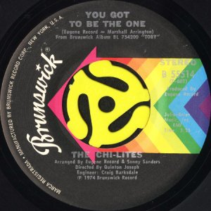 画像1: THE CHI-LITES / YOU GOT TO BE THE ONE (45's) (VINYL PRESS) (1)